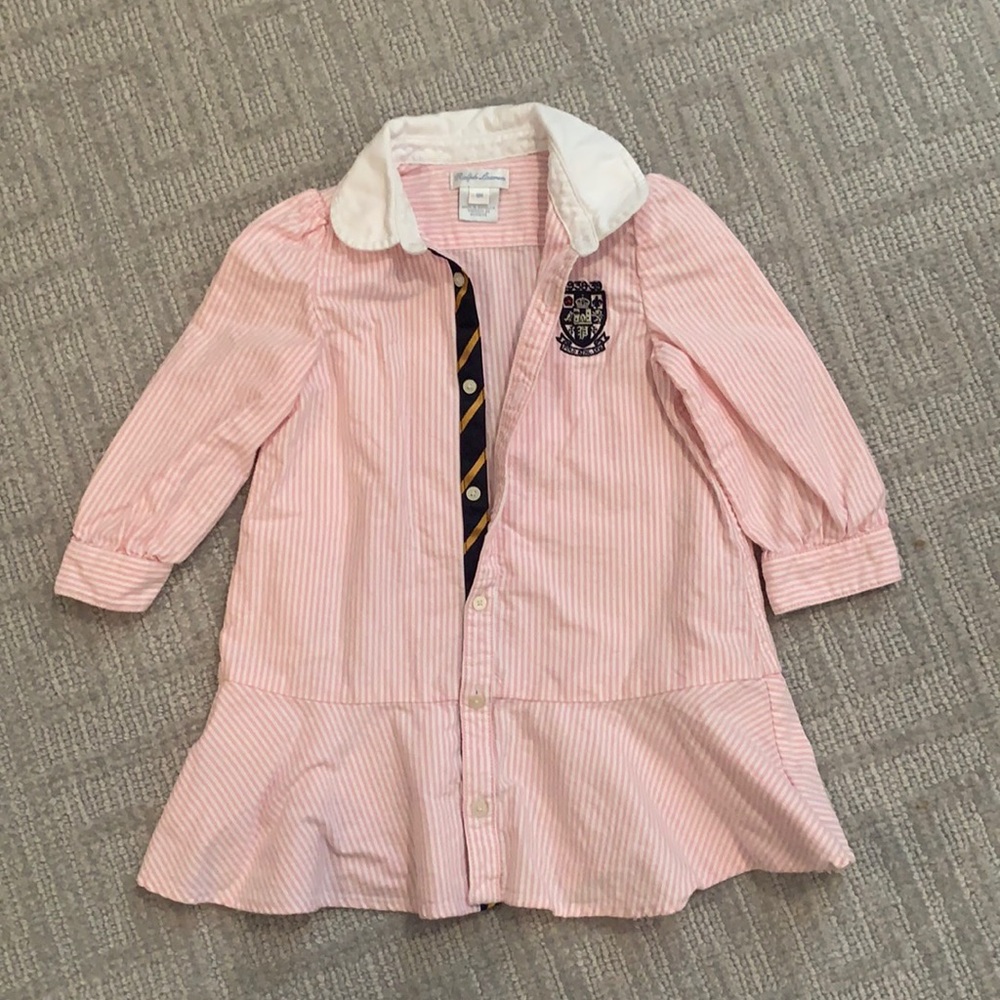 Ralph Lauren EUC girls striped dress